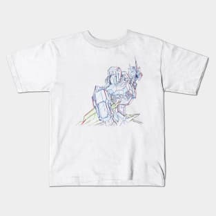 Barbatos Gundam Standby Sketch Kids T-Shirt